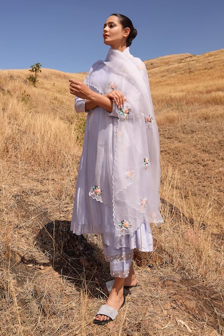 Islie By Priya Jain Panelled Embroidered Kurta Set 