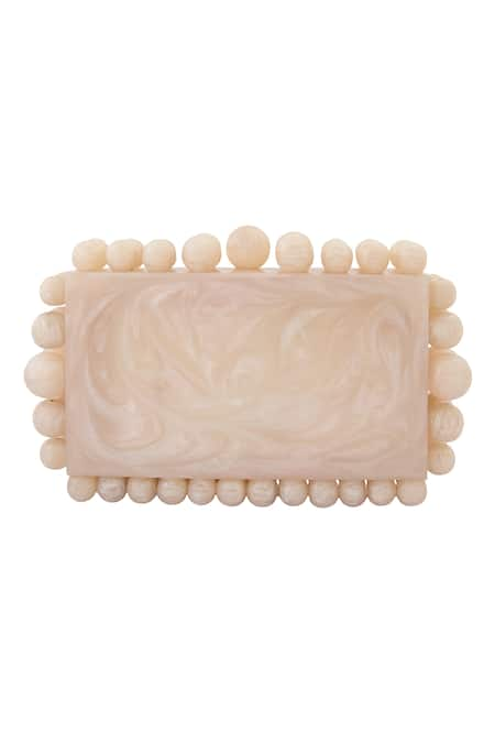 Boxwish By Bhumika Pearl Accent Clutch 