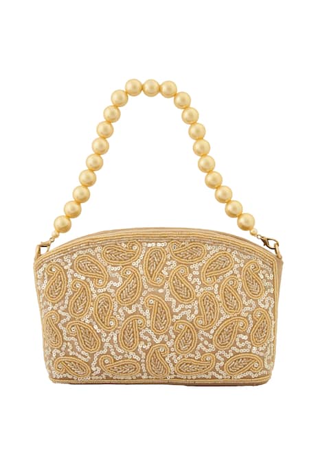 Boxwish By Bhumika Paisley Beads Embroidered Bag 