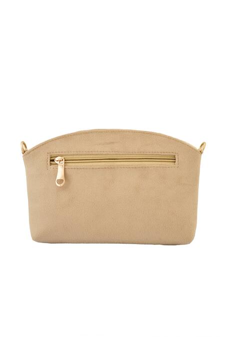 Boxwish By Bhumika_Gold Sequins, Beads Paisley Embroidered Bag _Online_at_Aza_Fashions