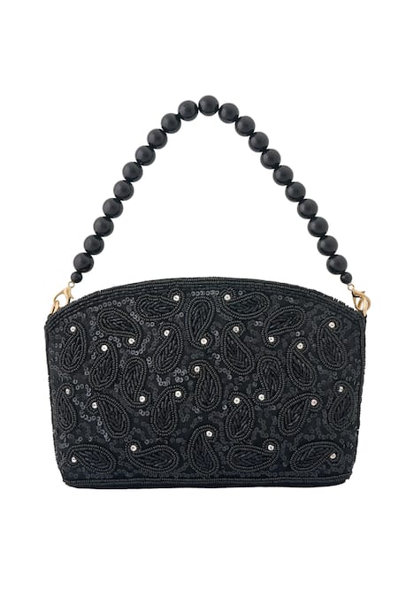 Boxwish By Bhumika Tonal Paisley Embroidered Bag 