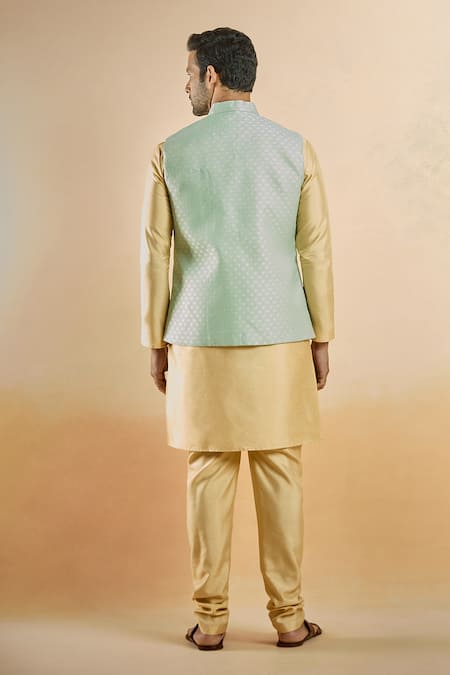 Arihant Rai Sinha Flower Woven Nehru Jacket 