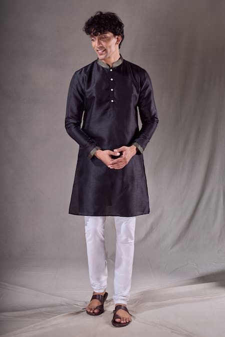 Aryavir Malhotra Thread Placement Embroidered Kurta Set 