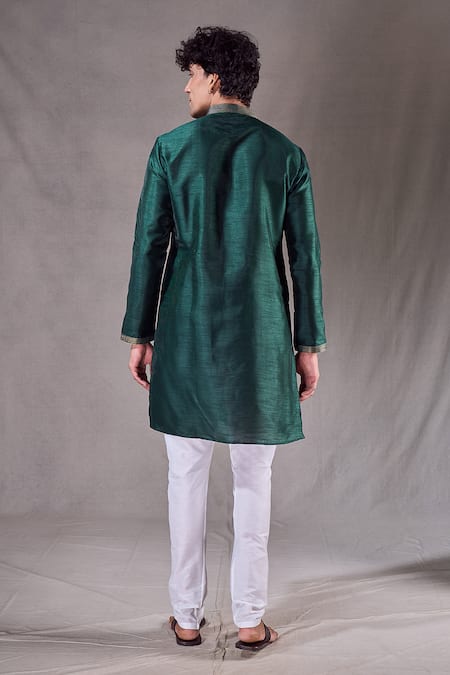 Arihant Rai Sinha Buttoned Placket Straight Kurta 