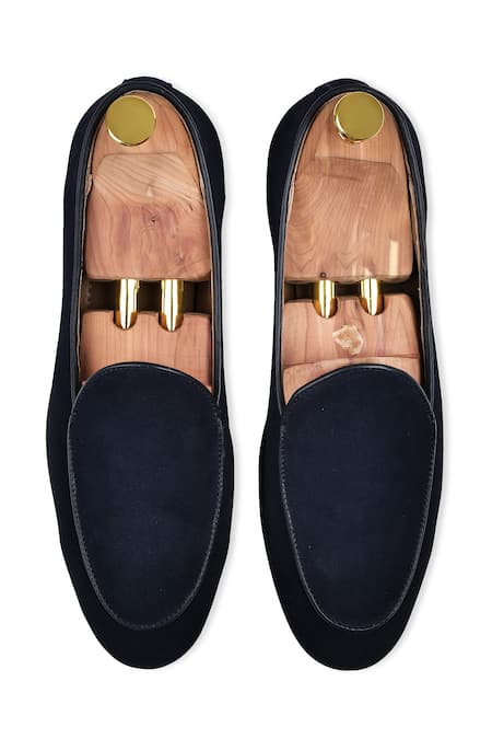 Wednesday Lifestyle New York Plain Suede Leather Belgian Loafers 