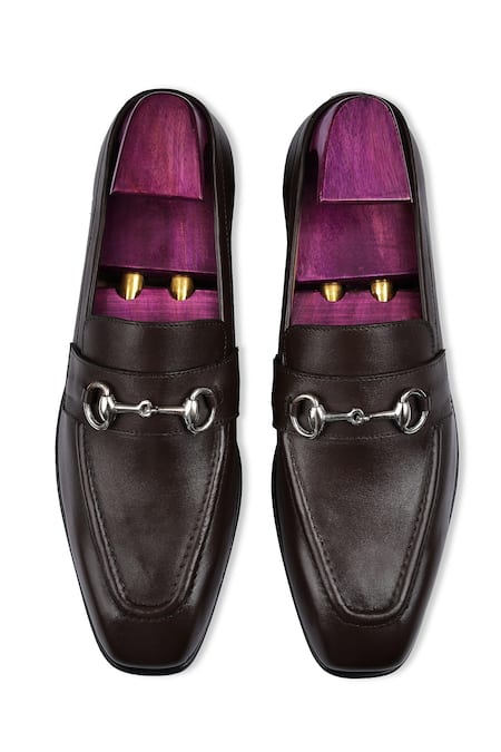 Wednesday Lifestyle Arca Buckle Embellished Loafers 