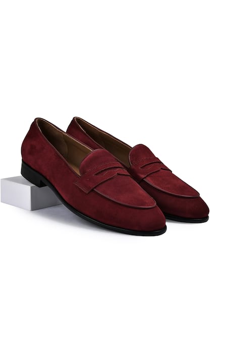 Wednesday Lifestyle Berlin Suede Leather Penny Loafers 