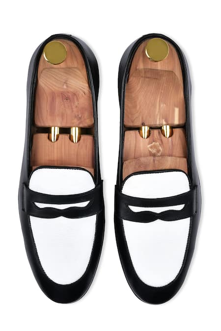 Wednesday Lifestyle Berlin Leather Colour Block Penny Loafers 