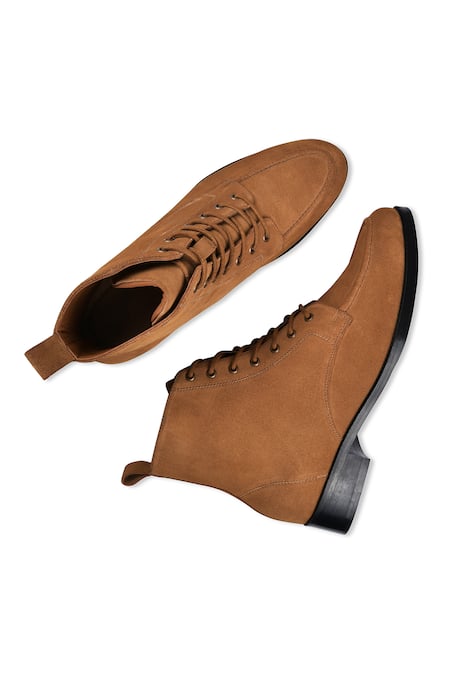 Wednesday Lifestyle Cooper Leather Plain Riding Boots 