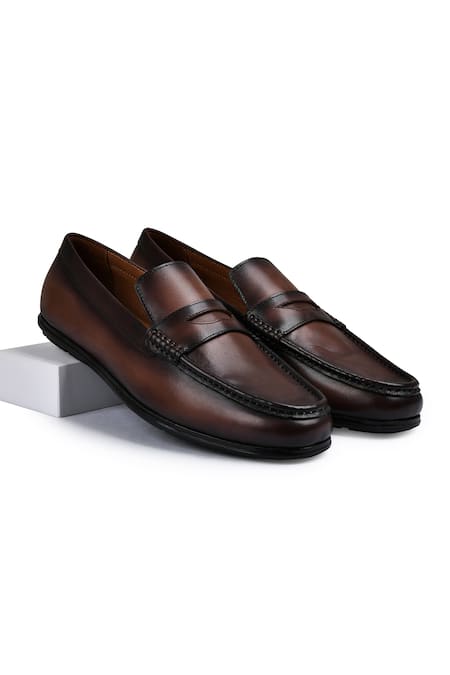 Wednesday Lifestyle Donald Leather Shaded Moccasins 