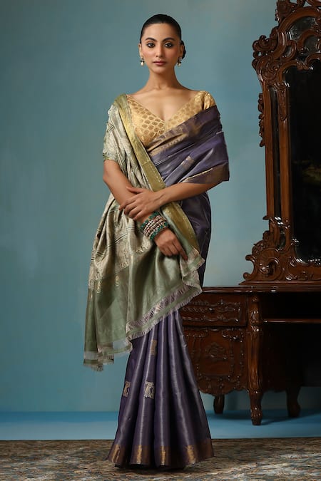 DUSALA Primayi Handwoven Saree With Running Blouse Piece 