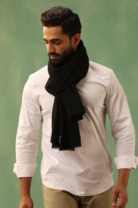 DUSALA Krish Woven Solid Stole 