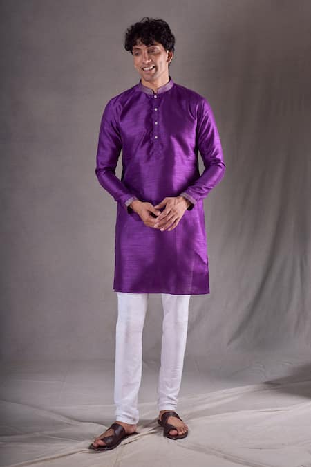 Aryavir Malhotra Collar Embroidered Kurta Set 