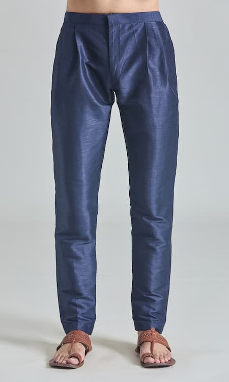 Buy Arihant Rai Sinha Blue Silk Embroidery Floral Jaali Bundi Set Buy_Arihant Rai Sinha_Blue Silk Embroidery Floral Jaali Bundi Set