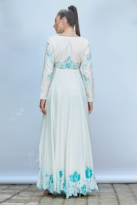 Priyanka Jain Aari Embroidered Anarkali Set 