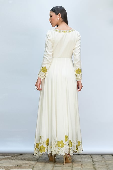 Priyanka Jain Placement Embroidered Anarkali Set 