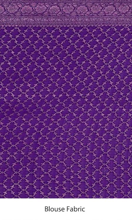 Buy_Naaritva India_Maroon Handloom Cotton Embroidery Ditsy Bloom Banarasi Saree With Running Blouse _Online_at_Aza_Fashions