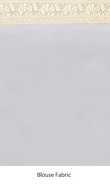 Shop Naaritva India Gray Chiffon Florin Mahal Jaal Woven Banarasi Saree With Running Blouse Online at Aza Fashions Shop_Naaritva India_Gray Chiffon Florin Mahal Jaal Woven Banarasi Saree With Running Blouse _Online_at_Aza_Fashions