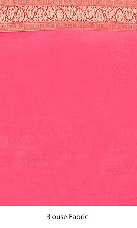 Shop_Naaritva India_Blue Chiffon Embroidery Phool Jaal Woven Banarasi Saree With Running Blouse _Online_at_Aza_Fashions