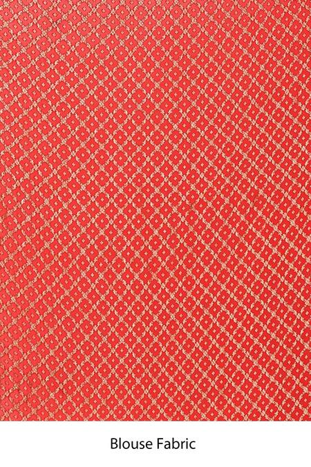 Naaritva India_Blue Handloom Cotton Animal Border Woven Banarasi Saree With Running Blouse _Online_at_Aza_Fashions