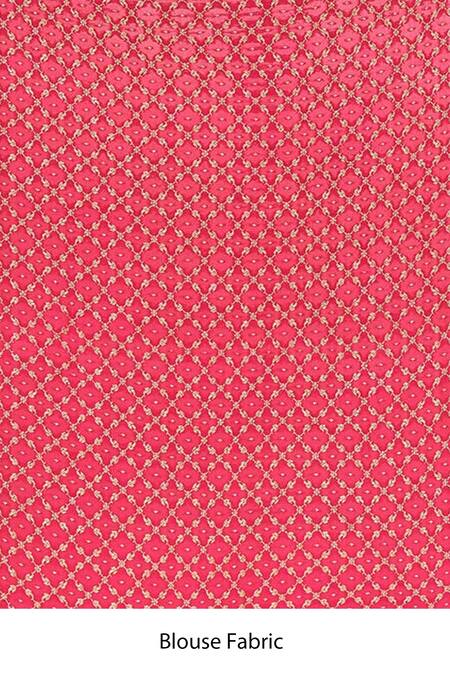 Naaritva India_Purple Handloom Cotton Zari Floral Border Banarasi Saree With Running Blouse _Online_at_Aza_Fashions