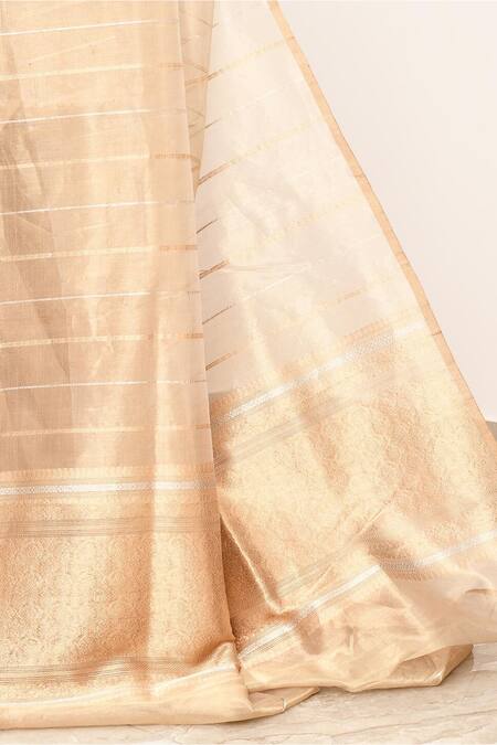 Buy Naaritva India Gold Tissue Embroidery Geometric Woven Banarasi Saree With Running Blouse Online at Aza Fashions Buy_Naaritva India_Gold Tissue Embroidery Geometric Woven Banarasi Saree With Running Blouse _Online_at_Aza_Fashions