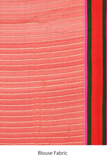 Shop_Naaritva India_Gold Tissue Embroidery Floral Border Woven Banarasi Saree With Running Blouse _Online_at_Aza_Fashions