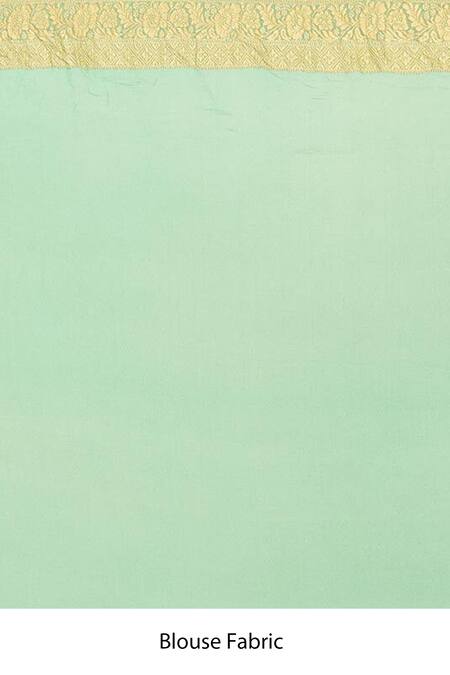 Shop Naaritva India Green Handloom Cotton Geometric Pattern Banarasi Saree With Running Blouse Online at Aza Fashions Shop_Naaritva India_Green Handloom Cotton Geometric Pattern Banarasi Saree With Running Blouse _Online_at_Aza_Fashions