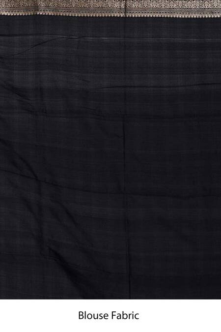 Buy Naaritva India Black Kota Doria Zari, Mirrors Mina Work Banarasi Saree With Running Blouse Online at Aza Fashions Buy_Naaritva India_Black Kota Doria Zari, Mirrors Mina Work Banarasi Saree With Running Blouse _Online_at_Aza_Fashions