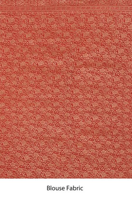 Naaritva India_Black Crepe Contrast Pallu Banarasi Saree With Running Blouse _Online_at_Aza_Fashions