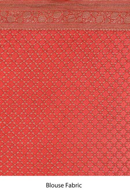 Naaritva India_Black Crepe Embroidery Contrast Butti Banarasi Saree With Running Blouse _Online_at_Aza_Fashions