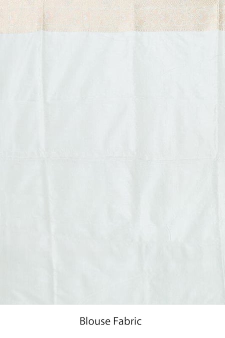 Naaritva India_Green Zari Alafi Jall Detailed Banarasi Saree With Running Blouse _Online_at_Aza_Fashions