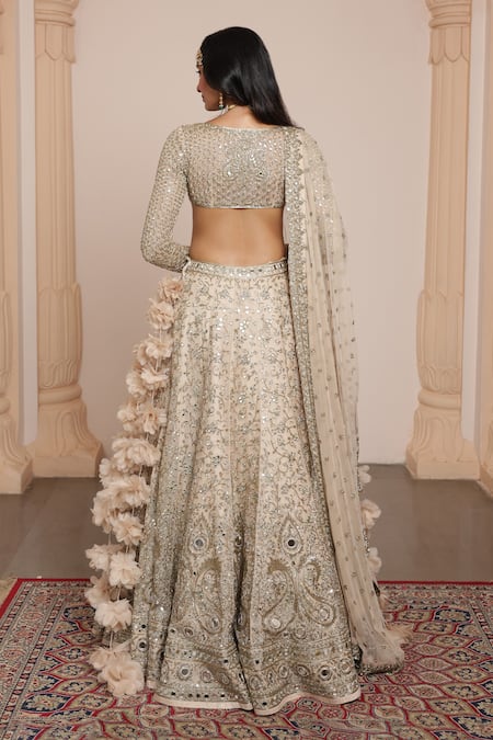 Arpita Mehta Paisley Embroidered Bridal Lehenga Set 