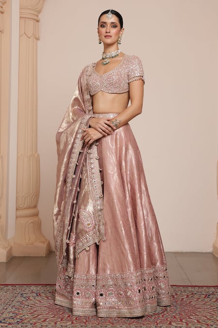 Arpita Mehta Paisley Woven Bridal Lehenga Set 