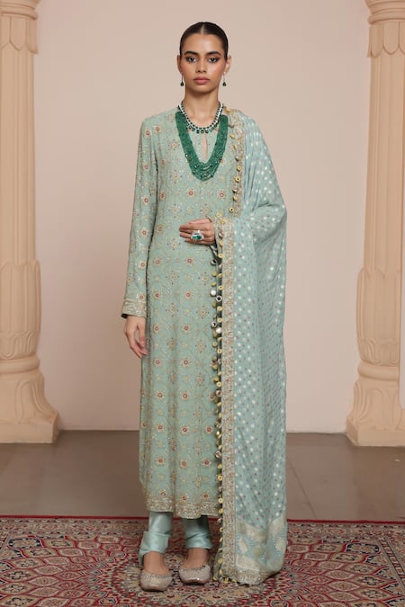 Arpita Mehta Floral Vine Pattern Kurta Set 