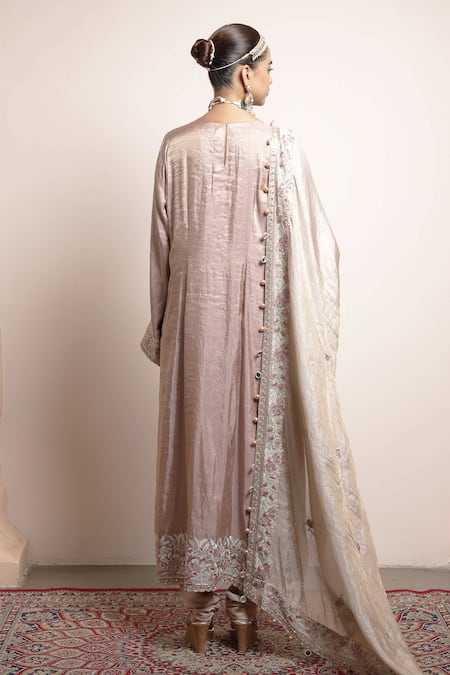 Arpita Mehta Placement Embroidered Straight Kurta Churidar Set 