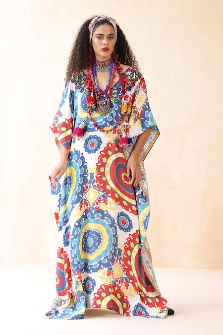 Payal Jain Gulzar Fleur Swerve Print Kaftan 