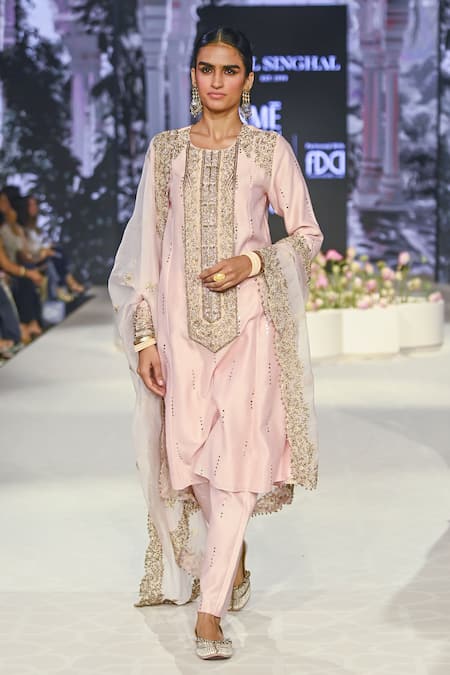 Payal Singhal Ruksaan Embroidered A-Line Kurta Pant Set 