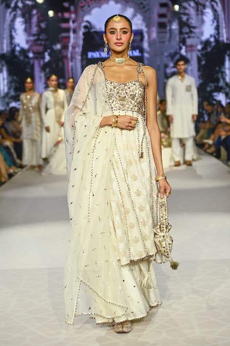 Payal Singhal Chikankari Embroidered Anarkali Set 