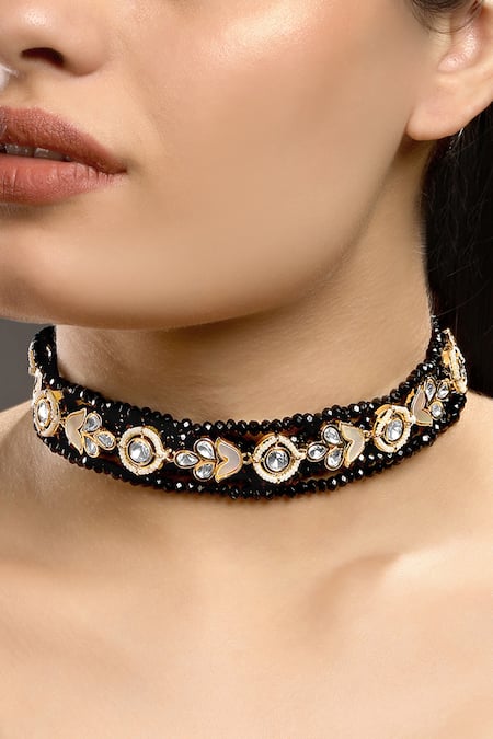 Hrisha Jewels Clover Bloom Embellished Choker 