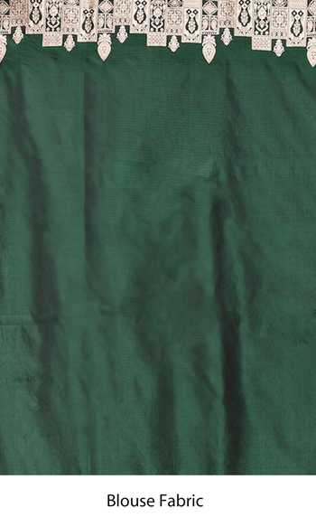 Shop Naaritva Banaras Green Kota Doria Embroidery Leaf Woven Banarasi Saree With Running Blouse Online at Aza Fashions Shop_Naaritva Banaras_Green Kota Doria Embroidery Leaf Woven Banarasi Saree With Running Blouse _Online_at_Aza_Fashions