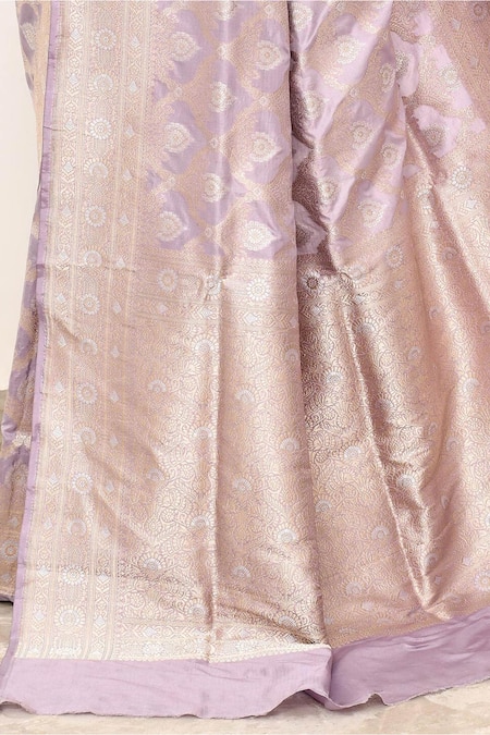 Buy Naaritva India Purple Kota Doria Mughal Floral Woven Banarasi Saree With Running Blouse Online at Aza Fashions Buy_Naaritva India_Purple Kota Doria Mughal Floral Woven Banarasi Saree With Running Blouse _Online_at_Aza_Fashions