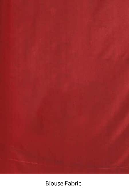 Shop_Naaritva India_Maroon Silk Zari Trellis Bloom Woven Banarasi Saree With Running Blouse _Online_at_Aza_Fashions