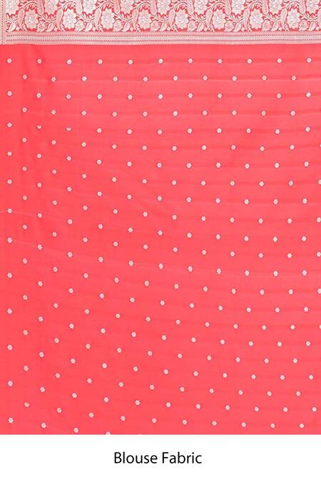 Shop Naaritva India Red Silk Embroidery Ornate Paisley Woven Banarasi Saree With Running Blouse Online at Aza Fashions Shop_Naaritva India_Red Silk Embroidery Ornate Paisley Woven Banarasi Saree With Running Blouse _Online_at_Aza_Fashions