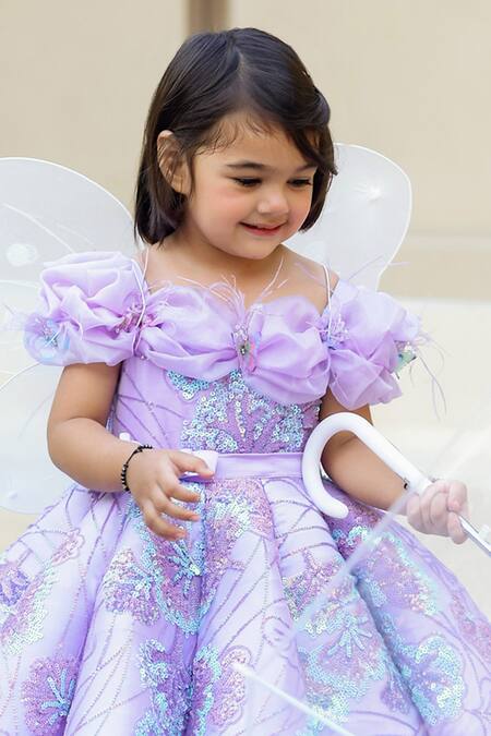 Janyas Closet_Purple Net Embroidered Sequin Gown_Online_at_Aza_Fashions