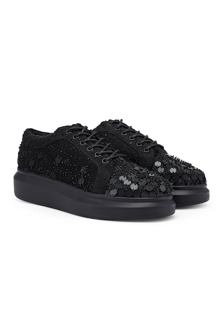 Anaar Captain Chic Tonal Sequin Sneakers 