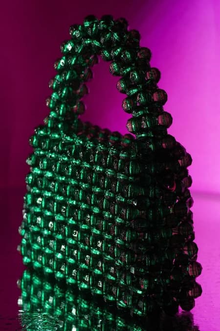 House Of Ekara Beaded Textured Bag 
