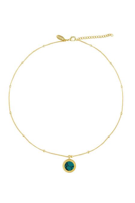 Buy_ZARIIN_Blue Healing Touch Stone Embellished Pendant Necklace _Online_at_Aza_Fashions