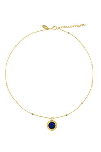 Buy_ZARIIN_Blue Healing Touch Lapis Lazuli Pendant Necklace_Online_at_Aza_Fashions
