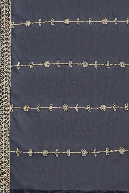 Buy_Aham-Vayam_Green Georgette, Silk Sequins, Zari, Embroidery Khoobsurat Stripe Kurta Set 